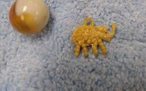 Vintage Cracker Jack Gumball prize charm Pearly Elephant animal - Picture 1 of 2
