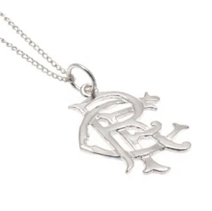 Glasgow Rangers FC Sterling Silver Pendant Chain Small Jewellery Official Merch - Picture 1 of 3