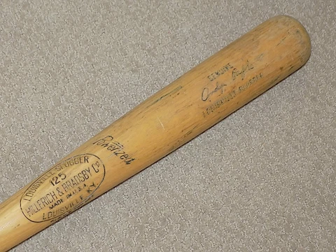Andy Pafko H&B Game Used Bat 1957 Milwaukee Braves Brooklyn Dodgers Cubs Cover