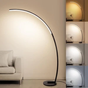 Arc Floor Lamp 6000K Modern Standing Lamp with Touch Control, 3 Color Temperatur - Picture 1 of 8