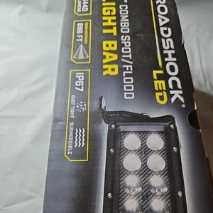 Roadshock LED 8" Combo Spot/ Flood Light Bar 64324 1440 Lumens Beam Distance - Picture 1 of 2