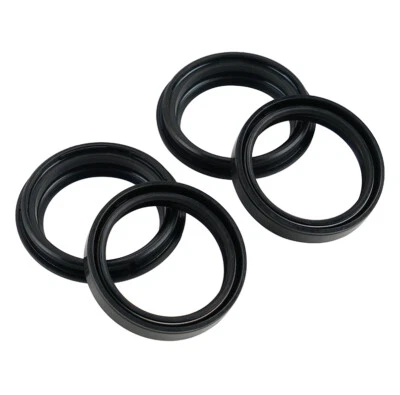4PCS Front Fork Oil Dust Seals For Honda CR250R 1997-2007 CRF450X CRF250X - Image 1 of 4