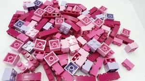 Lego Steine Pink Bausteine Rosa 100 STK Mädchen gemischt Friends Neu - Bild 1 von 1