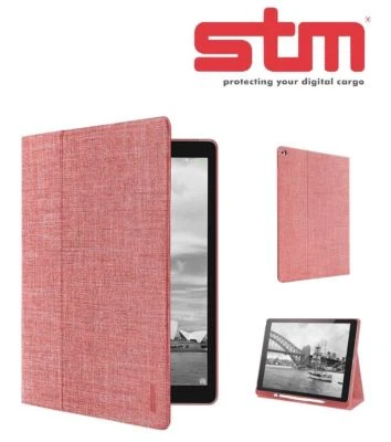 STM Atlas Lightweight Flip Folio Protective Case for 9.7 iPad Pro - Red - Image 1 of 4