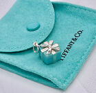 Tiffany & Co Silver Blue Enamel Gift Box Charm Bracelet or Pendant Present