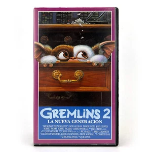 GREMLINS 2 JOE DANTE ZACH GALLIGAN PHOEBE CATES MONSTRUO COMEDIA TERROR 1990 VHS - Imagen 1 de 2