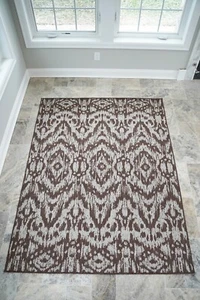 Alfombra de sisal interior/exterior Benissimo para garaje, jardín cocina | marrón - Imagen 1 de 5