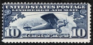 US Sc C10 Dark Blue 10¢ 1927 MNH Original Gum Airmail - Picture 1 of 1