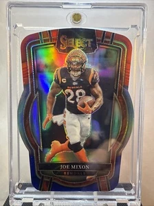 2022 Panini Select - Joe Mixon Club Level Red & Blue Prizm Die-Cut #281 - Picture 1 of 2