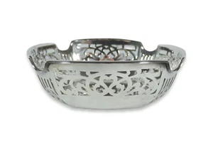 Antiguo Art Deco 1923 Plata Esterlina Pequeño Tazón Plato Plato Bon AC - Imagen 1 de 8