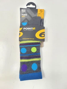 Point6 Merino Wool Kid Light Over the Calf Socks Size Small 9T-11.5T Gumdrop GRY - Picture 1 of 4