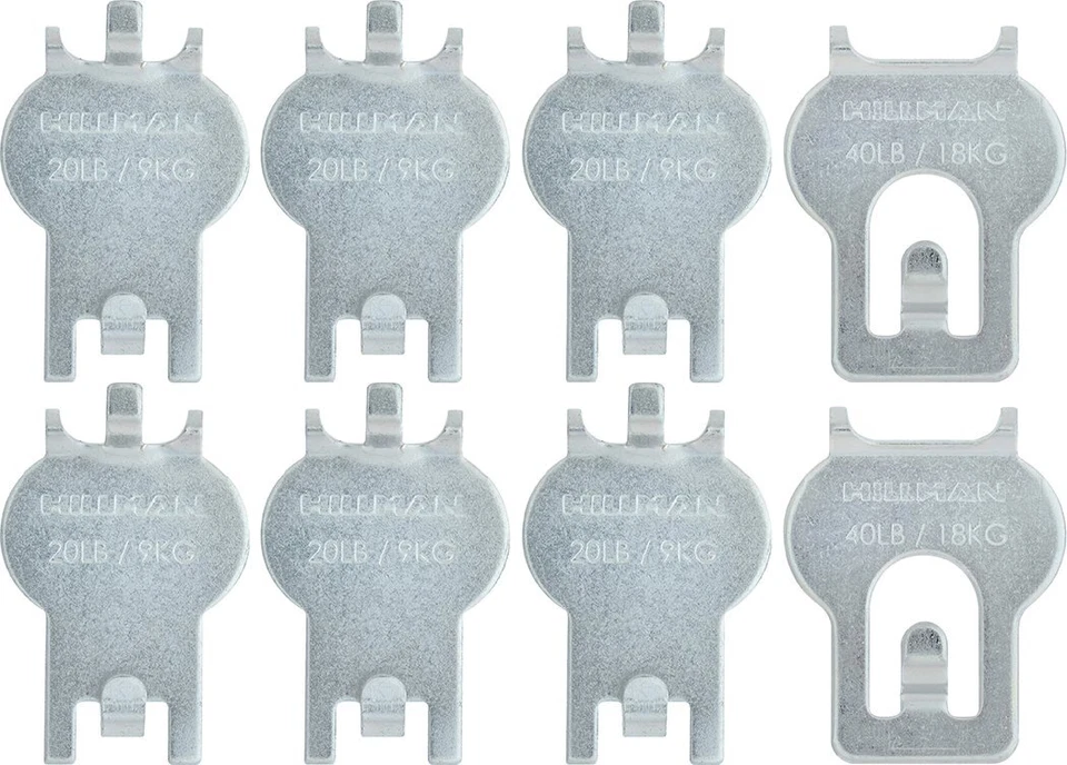 Hillman 515314 High & Mighty Picture Hanger 20-40 LB 8 Piece