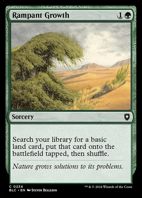 MTG - RAMPANT GROWTH - Bloomburrow Commander (C) - Image 1 of 1