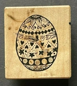 Easter Egg Spring Season Holiday Symbol Faberge PSX D259 Wood Rubber Stamp - Picture 1 of 4