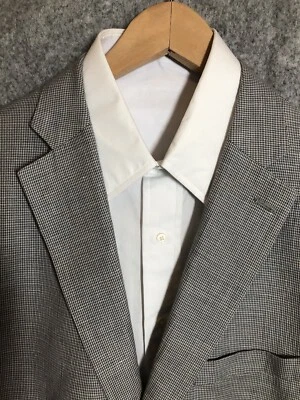 Blazer Nautica 44L Gris Cuadros Mezcla de Lino Traje Abrigo Chaqueta Negocios Informal Foto 1 de 4