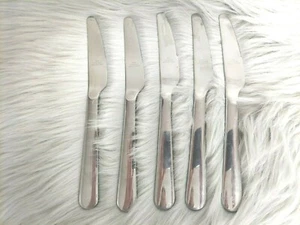 Menge 5 IKEA Edelstahl Messer abgerundeter Griff 8 1/4 Zoll lang - Bild 1 von 2