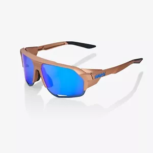 100% Norvik Matte Copper Chromium Sunglasses, Blue Multilayer Mirror - Picture 1 of 3