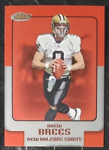 🔥2006 Topps Finest DREW BREES #70 HOF SAINTS Football Card Chargers 