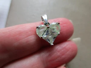 BRACCIALE CIONDOLO VINTAGE TONO ARGENTO CRISTALLO AMORE CUORE FOB CHARM RETRÒ - Foto 1 di 2