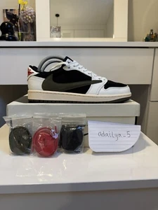 Jordan 1 Low Travis Scott Olive UK 6.5 - Picture 1 of 14