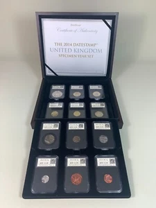 2014 Datestamp UK Specimen Coin Collection Year Set, Boxed + Authenticity Cert. - Picture 1 of 23