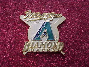2001 Arizona Diamondbacks World Series Media Press Pin - NY Yankees (38)