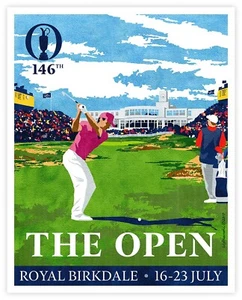 Official 2017 The Open Championship Birkdale Golf Poster Jordan Spieth 18" x 24" - Picture 1 of 8