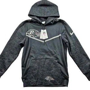Baltimore Ravens Nike Hoodie Mens S Therma Fit RFLCTV Reflective NFL'22 - Picture 1 of 7