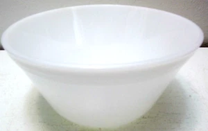 Vintage Federal Glass Mixing Bowl White 8" D 4" T - Picture 1 of 6