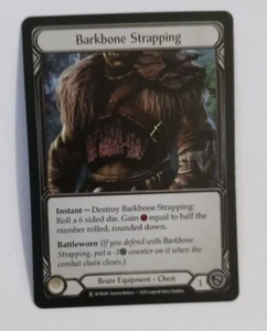 Barkbone Strapping Rainbow Foil NM Welcome to Rathe Unl FaB Flesh and Blood WTR - Picture 1 of 2