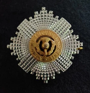 Scots Guards Warrant Officers Cap Badge - Foto 1 di 3