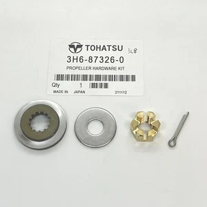 Tohatsu 4hp 5hp 6hp Outboard Propeller Hardware Kit Nut/Washer/Pin 3H6-87326-0 - Picture 1 of 1