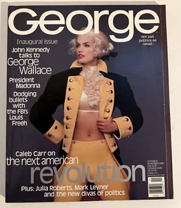 George Magazine Inaugural Issue 1995 Cindy Crawford JFK Jr Politics Special - Picture 1 of 4