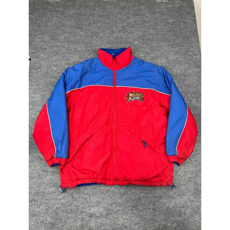 Chaqueta de Colección Años 90 Logo Atlética Philadelphia 76ers Sixers NBA Para Hombre Talla XL Foto 1 de 4