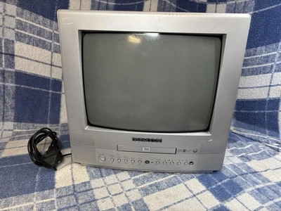 Daewoo 14" Combi TV/DVD CRT Video Gaming DTD-14H9GB **FAULTY/NOT WORKING** - Image 1 of 4