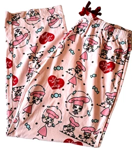 Pyjamagram I Love Lucy Candy Factory rosa Pyjamahose Damen Gr. S - Bild 1 von 9