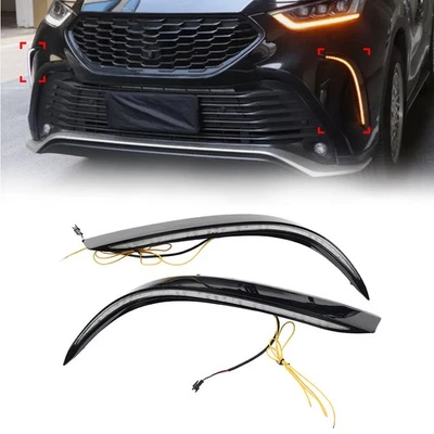 Daytime Running Lights Turn Signal Fog Lamp For Toyota Highlander XSE 2021-2023 - Image 1 of 4