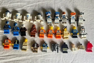 Lego Star Wars Minifigures Lot And Accessories Luke - Chewbacca- Clone Trooper - Picture 1 of 10