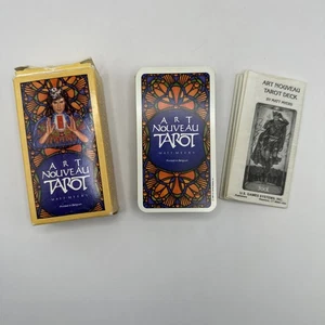 Vintage 1998 Art Nouveau Tarot Deck Matt Myers Belgium Complete 80 Cards - Picture 1 of 15