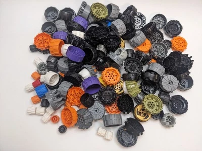 LEGO Bulk Lot  Hard Plastic Wheels TECHNIC Robotic NXT Car Vehicle City Space - Image 1 of 4