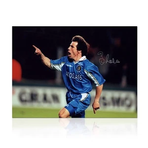 Gianfranco Zola Signed Chelsea Football Photo: 1998 Cup Final Goal - Picture 1 of 4