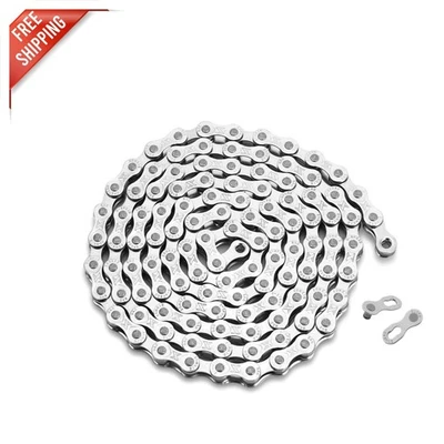 High-Performance 6/7/8 Speed Stainless Steel Bike Chain - 116 Links, 950Kg Load - Image 1 of 4