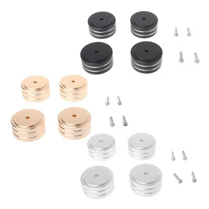 4Pieces 40x20mm Speaker Spikes Base Mat Aluminum Alloy Isolation Stand Turntable - Afbeelding 1 van 9