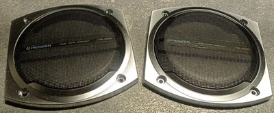 COPPIA MASCHERINE PIONEER VINTAGE TS 1330 METALLICHE VEDI FOTO ALTOPARLANTI 130M - Immagine 1 di 3