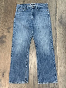 Wrangler Originals Relaxed Boot Jeans Men’s 34x32 Blue Denim Workwear - Picture 1 of 7