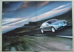 BENTLEY CONTINENTAL GT Car Colour Poster in Sleeve 2005 - Picture 1 of 5