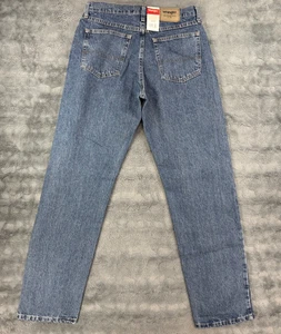 NUOVO Wrangler Authentics Jeans Uomo 32x34 Blu Denim Vestibilità Relaxed 10ZM200VS NUOVO CON ETICHETTE - Foto 1 di 11