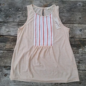 NUEVA Camiseta sin mangas Mystree para mujer talla pequeña naranja melocotón - Imagen 1 de 6