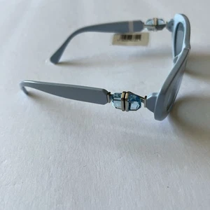 GAFAS DE SOL SWAROVSKI AZUL OVALADAS CON DETALLES DE CRISTAL SK6002 NUEVAS CON ETIQUETAS - Imagen 1 de 18