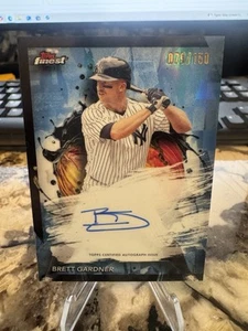 2024 Topps Finest - Los mejores autógrafos Brett Gardner #FA-BG refractor azul/150 - Imagen 1 de 2